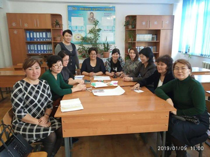 Қазақ тілі мен әдебиеті кафедрасының кезекті әдістемелік отырысы өтті.Кафедра жетекшісі К.Шахшанбаева.