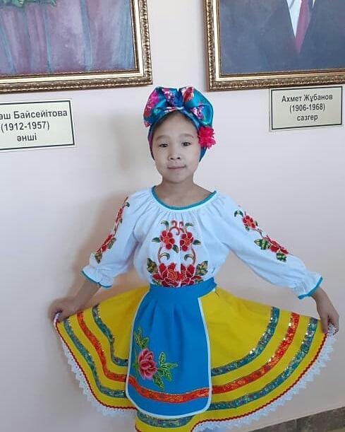 3 "Г" сынып білім алушысы Қабылбек Аяның IV халықаралық шығармашылық конкурс-фестивальда хореография-халықтық би номинациясында 1 орны құтты болсын!